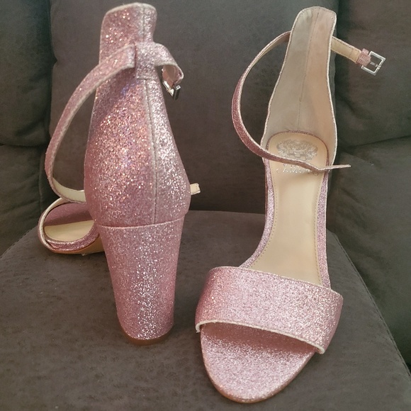 Vince Camuto Pink Glitter Heels - Picture 2 of 3
